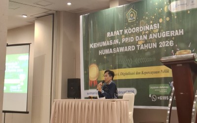 Rapat Koordinasi Kehumasan, PPID, dan Anugerah Humas Award 2026 Digelar di Palembang